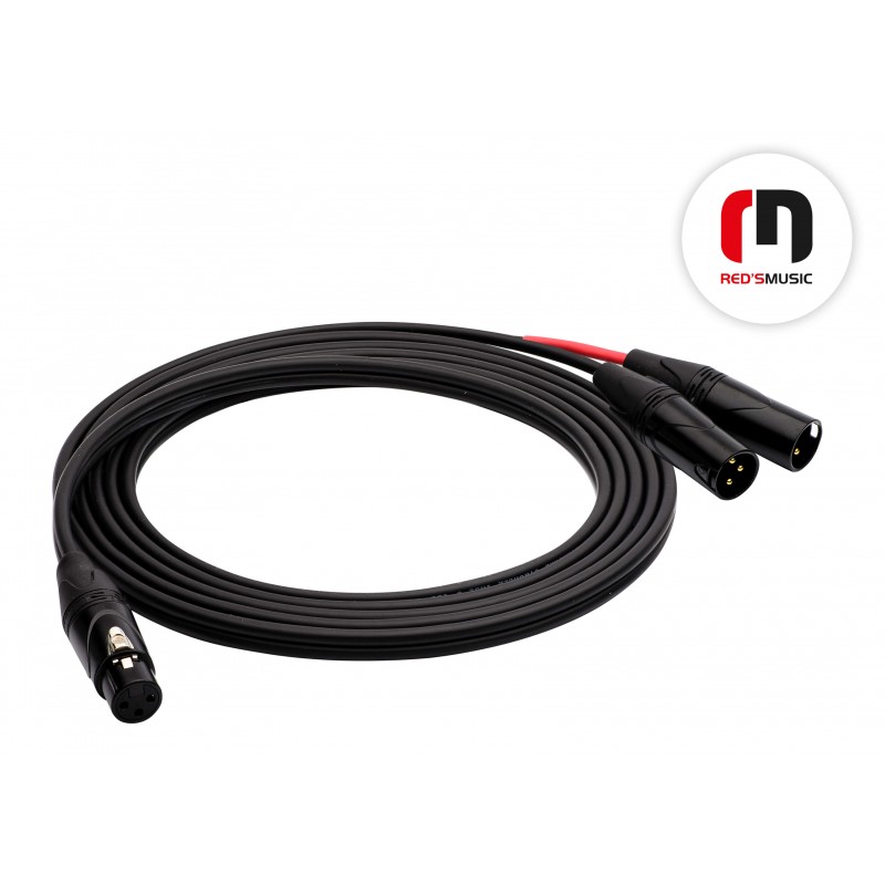 Reds Music  AU3180BX Kabel Audio - XLR F / 2 x XLR M długość 8.0 m
